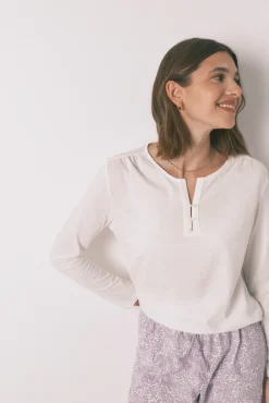 Women'secret Camiseta manga larga 100% algodón