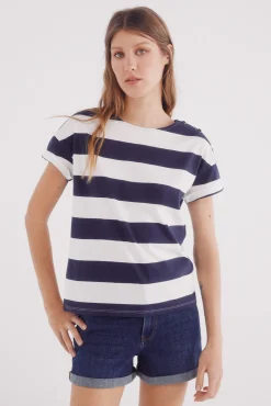 Springfield Camiseta manga vuelta botones hombro
