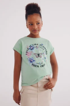 Crianças Springfield Kids Camiseta Mariposa niña