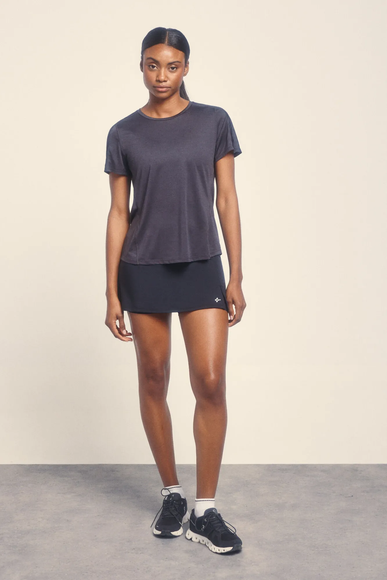 Dash and Stars Camiseta negra ultraligera
