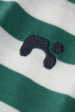 Crianças Name it Camiseta niño rayas logo