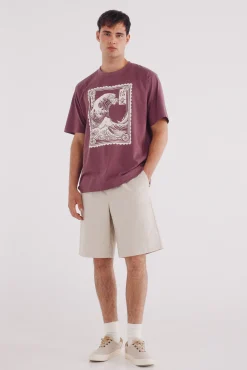 Springfield Camiseta ola japonesa