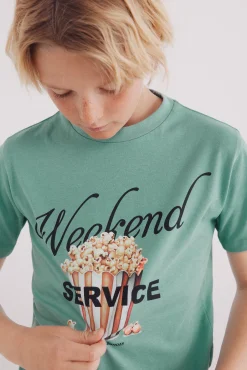 Crianças Springfield Kids Camiseta Palomitas niño