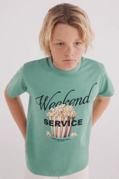 Crianças Springfield Kids Camiseta Palomitas niño