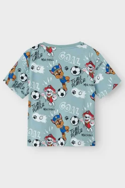 Crianças Name it Camiseta Patrulla Canina de manga corta