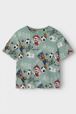 Crianças Name it Camiseta Patrulla Canina de manga corta