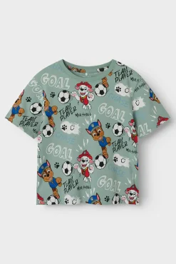 Crianças Name it Camiseta Patrulla Canina de manga corta