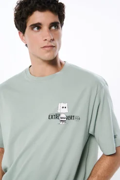 Springfield Camiseta Peanuts Charlie Extrovert