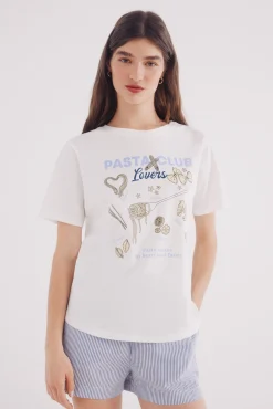 Springfield Camiseta "Pizza club"