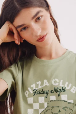 Springfield Camiseta "Pizza club"