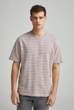 Springfield Camiseta raya estructura