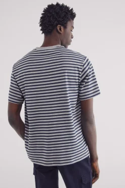 Springfield Camiseta rayas estampada