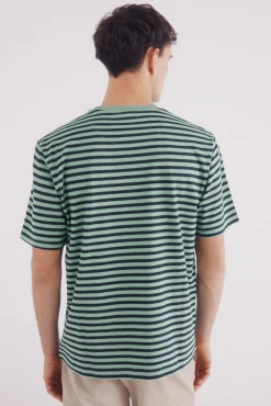 Springfield Camiseta rayas estampada