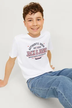Crianças Jack & Jones Junior Camiseta regular fit estampada