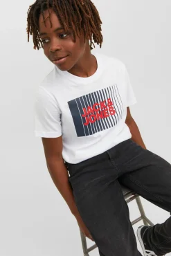 Crianças Jack & Jones Junior Camiseta regular fit estampada