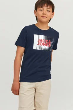 Crianças Jack & Jones Junior Camiseta regular fit estampada