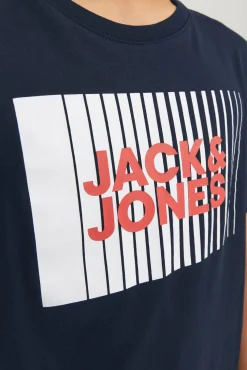 Crianças Jack & Jones Junior Camiseta regular fit estampada