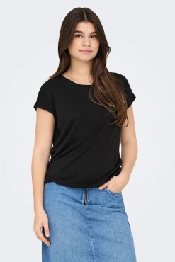 Only Camiseta regular fit glitter