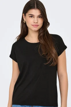 Only Camiseta regular fit glitter