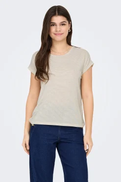 Only Camiseta regular fit glitter