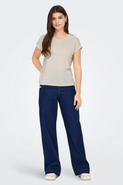 Only Camiseta regular fit glitter