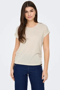 Only Camiseta regular fit glitter