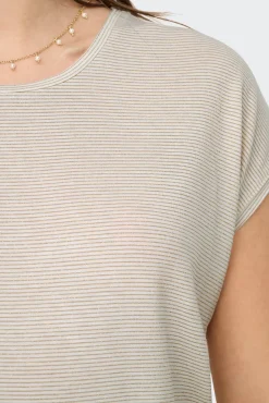 Only Camiseta regular fit glitter