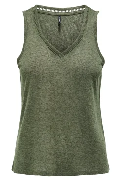 Only Camiseta regular fit tirantes