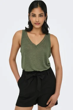 Only Camiseta regular fit tirantes