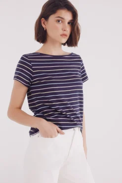 Springfield Camiseta semi entallada cuello barco