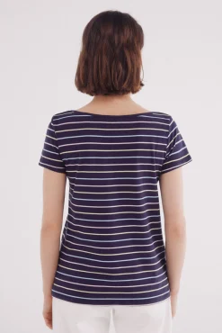 Springfield Camiseta semi entallada cuello barco