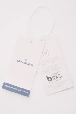 Springfield Camiseta semi entallada cuello barco