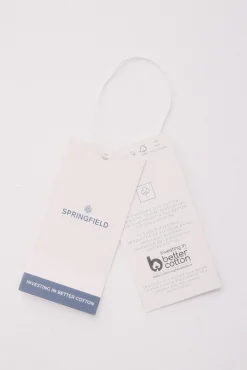 Springfield Camiseta semi entallada cuello barco