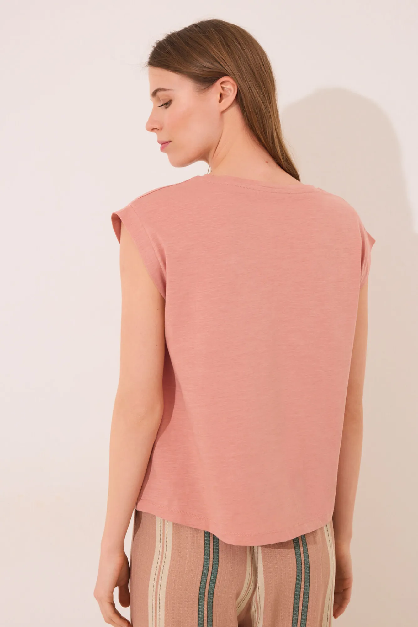Women'secret Camiseta sin mangas 100% algodón