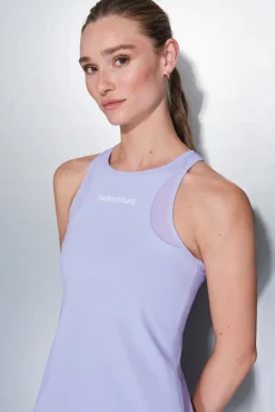 Dash and Stars Camiseta sin mangas entallada lila