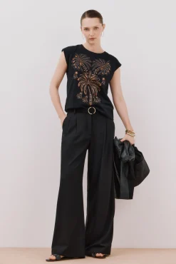 Cortefiel Camiseta sin mangas estampada