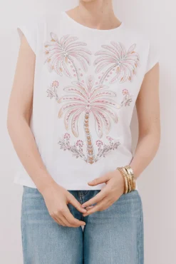 Cortefiel Camiseta sin mangas estampada