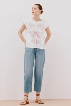 Cortefiel Camiseta sin mangas estampada