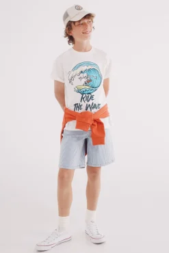 Crianças Springfield Kids Camiseta skate niño