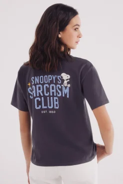 Springfield Camiseta "Snoopy´s sarcasm club"