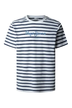 Pepe Jeans Camiseta Striped Eggo Manga Corta