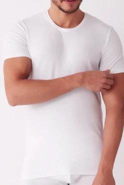 Cotonella Camiseta termal de hombre cuello redondo manga corta