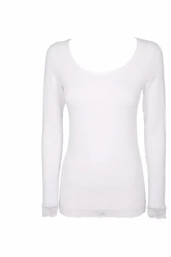 Cotonella Camiseta termal de mujer cuello redondo manga larga