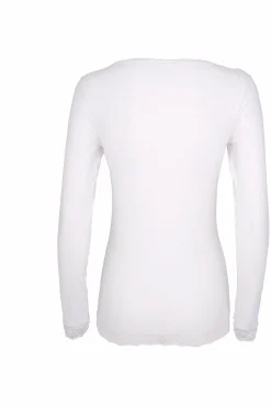 Cotonella Camiseta termal de mujer cuello redondo manga larga