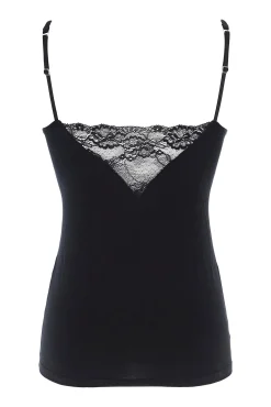 Cotonella Camiseta termal de mujer con encajes de tirantes