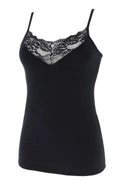 Cotonella Camiseta termal de mujer con encajes de tirantes
