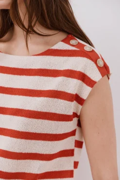 Cortefiel Camiseta textura rayas