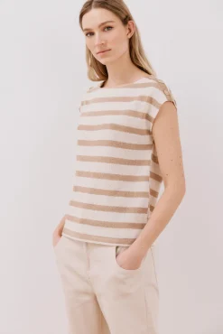 Cortefiel Camiseta textura rayas