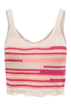 Only Camiseta tirantes crochet
