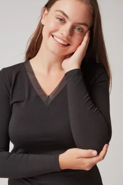 Gisela Camiseta térmica escote pico